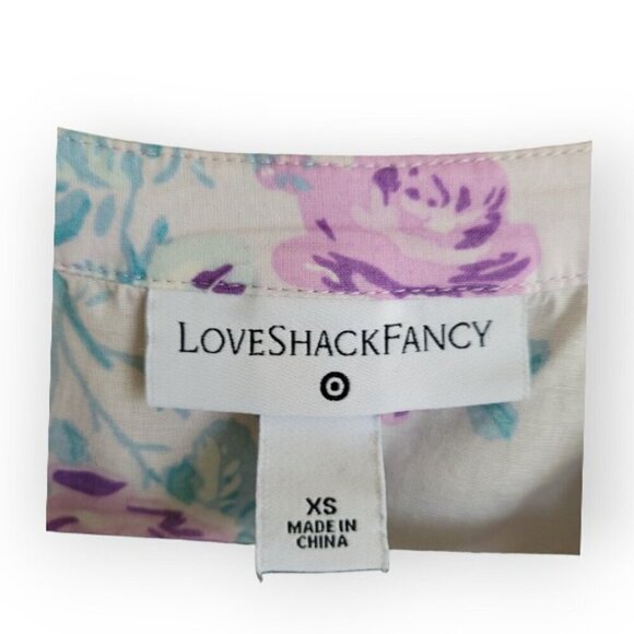 LoveShackFancy x Target Lilac Floral Lou Dress XS Fairycore Boho Spring Summer - Picture 11 of 16